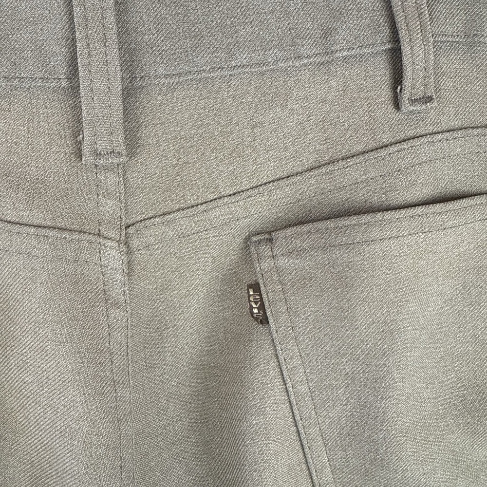 VTG 80s Levis Pants Mens 38x31 Beige 517 Sta Prest Talon Zip Ranchwear Bootcut - Picture 7 of 15